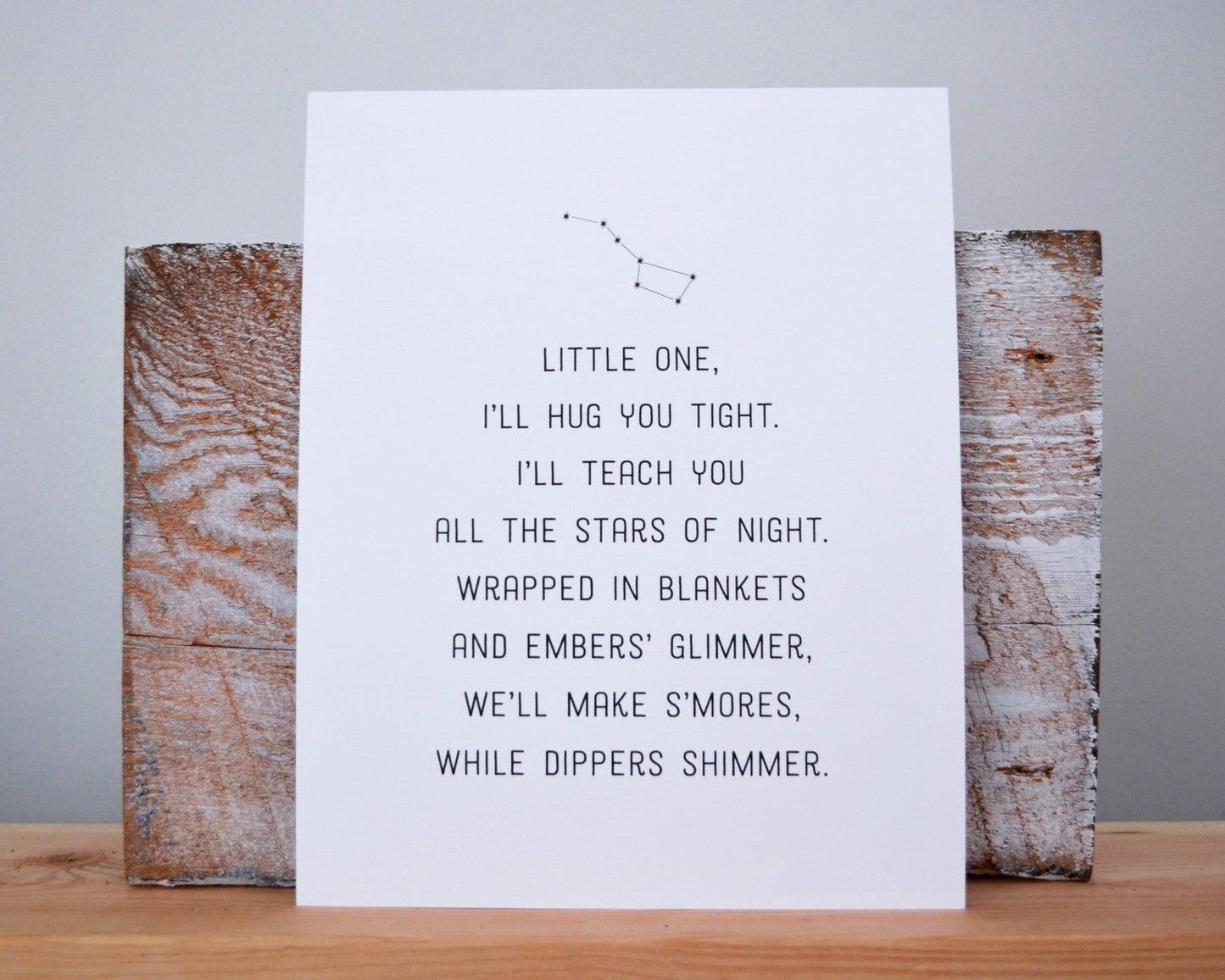 Michigan Constellations & S'mores – 8 x 10 Michigan Poem Print (Stanza 9) - jacobandlouise.com