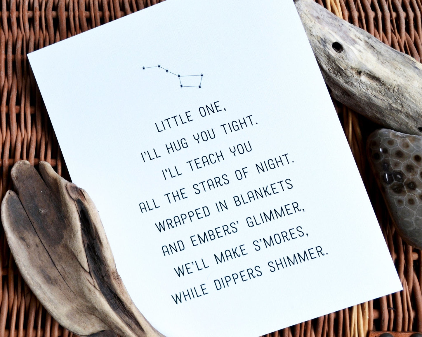 Michigan Constellations & S'mores – 8 x 10 Michigan Poem Print (Stanza 9) - jacobandlouise.com