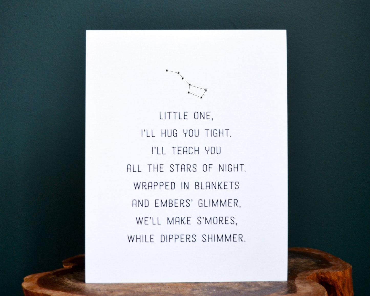 Michigan Constellations & S'mores – 8 x 10 Michigan Poem Print (Stanza 9) - jacobandlouise.com