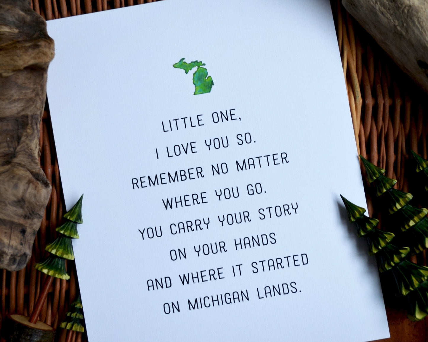 Michigan Story – 8 x 10 Michigan Poem Print ( Stanza 11) - jacobandlouise.com