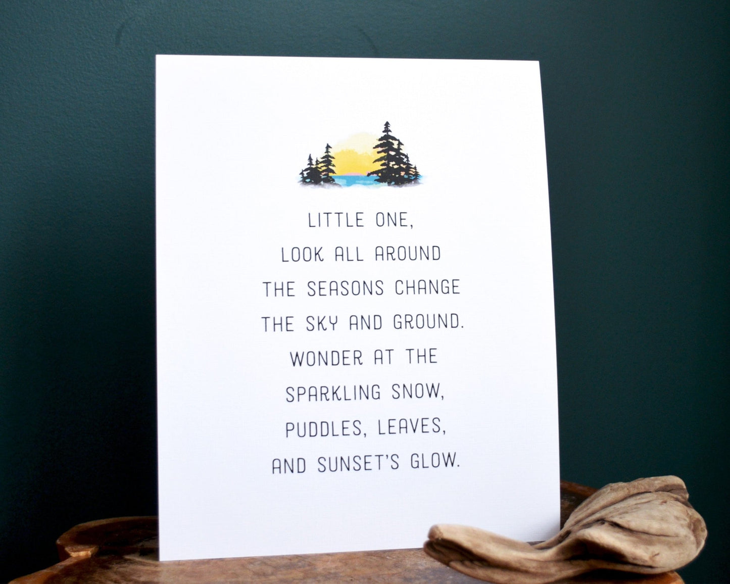 Michigan Sunset & Seasons – 8 x 10 Michigan Poem Print ( Stanza 5) - jacobandlouise.com