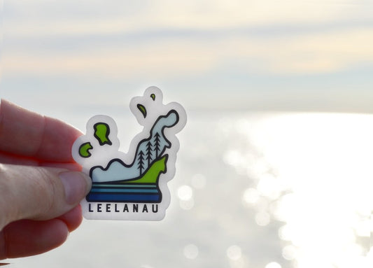 Mini Leelanau Sticker - Shoreline Pines - jacobandlouise.com